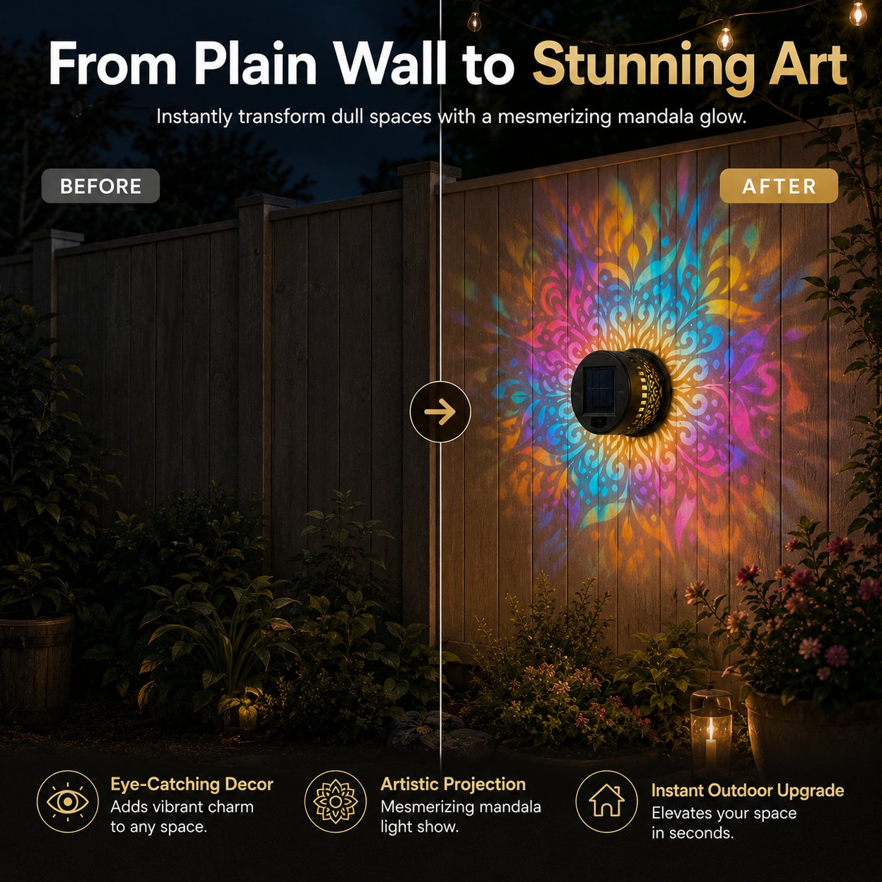 MandalaGlow™ – The Wall Light That Turns Empty Walls Into Art