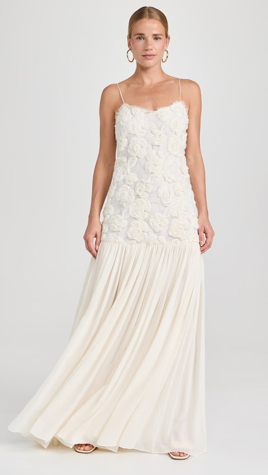 Flower Chiffon Dress