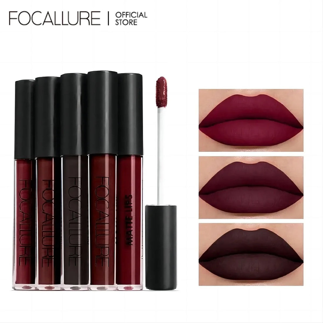 FOCALLURE™ Liquid Lipstick: Matte Velvet Non Stick Cup Lip Gloss - BetterLife