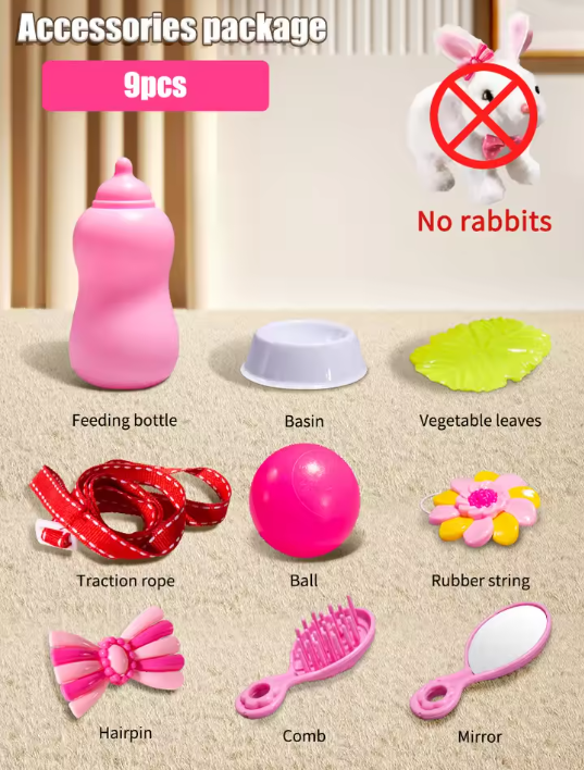 🐰 Bunny's Charming 9-Piece Accessory Set 🎀✨