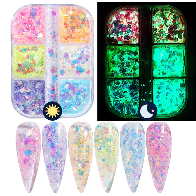 Luminous Nail Powder